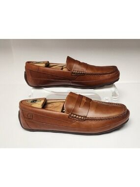 Men's Brown Leather Penny Loafers
